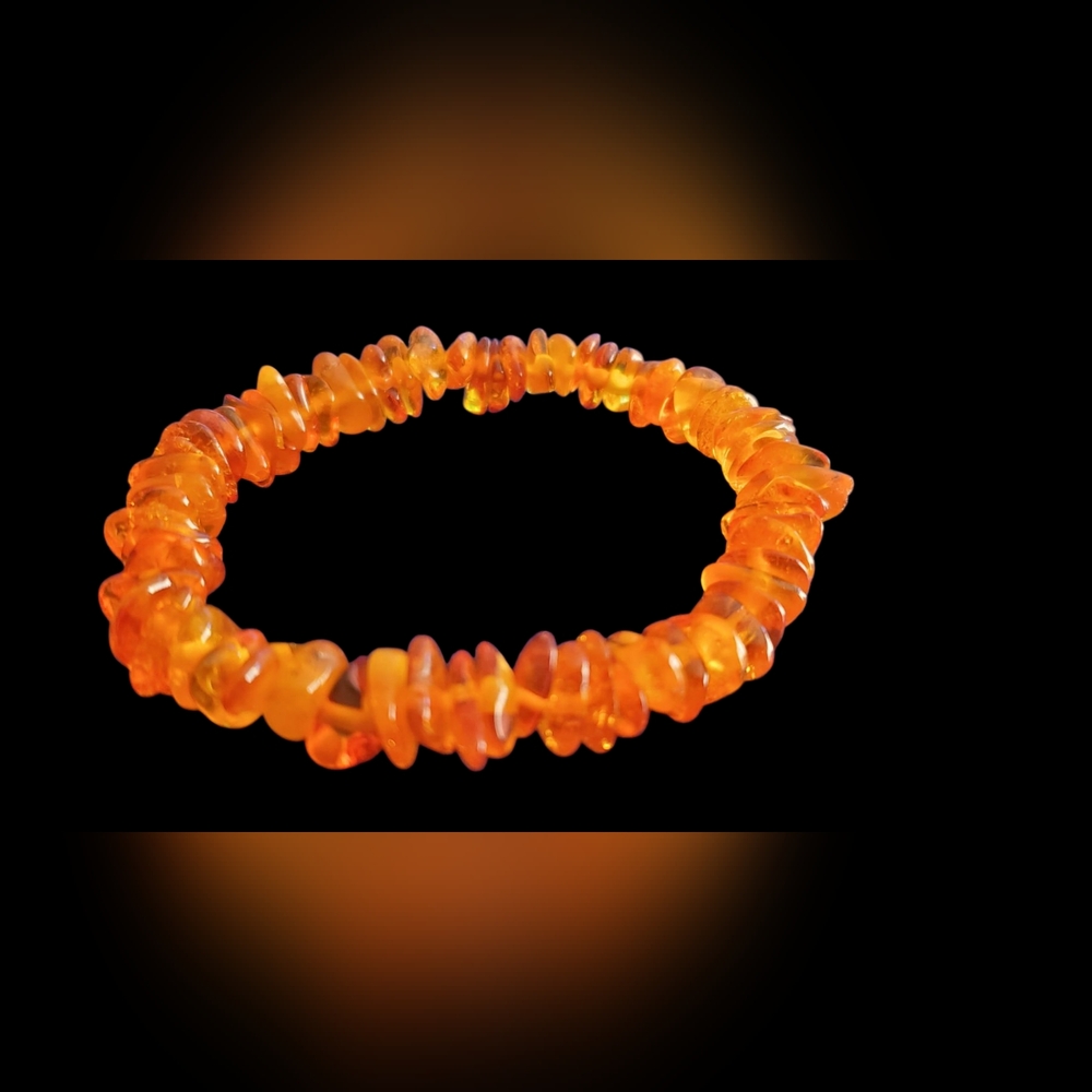 Vtg. Natural Amber Bracelet